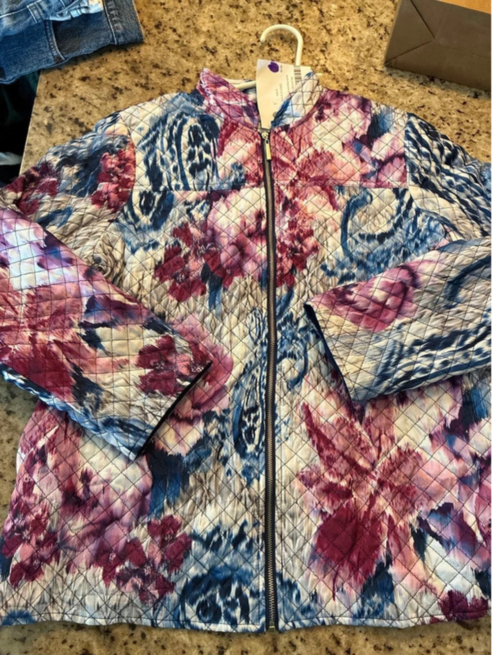 Alfred Dunner Women's Quilted Floral Jacket Size 8